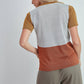 Maglia in rete lurex bicolor