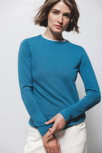 Maglione a maglia rasata girocollo