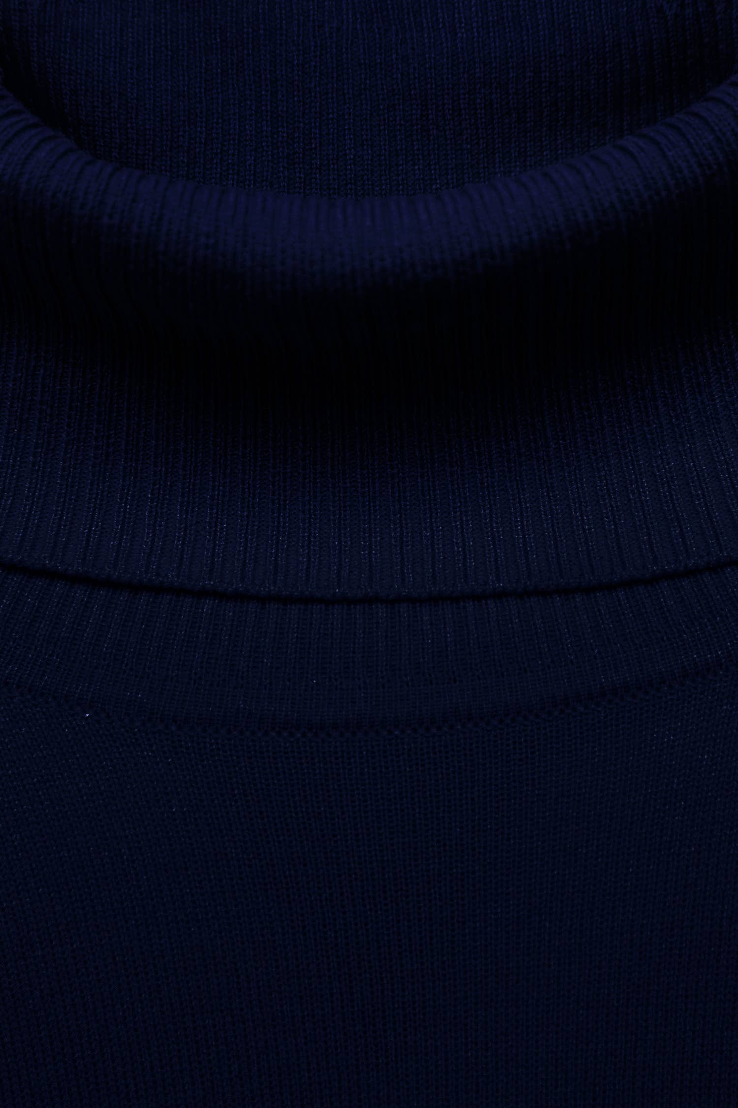 Maglione Dolcevita in Maglia Rasata