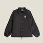 Giacca bomber nera unisex in cotone organico
