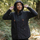 Parka Sequoia in cotone cerato nero