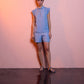 Blusa in tencel 100% con volant