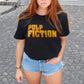 T-shirt Unisex Nera con Logo Pulp Fiction