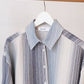 Camicia oversize a righe in cotone
