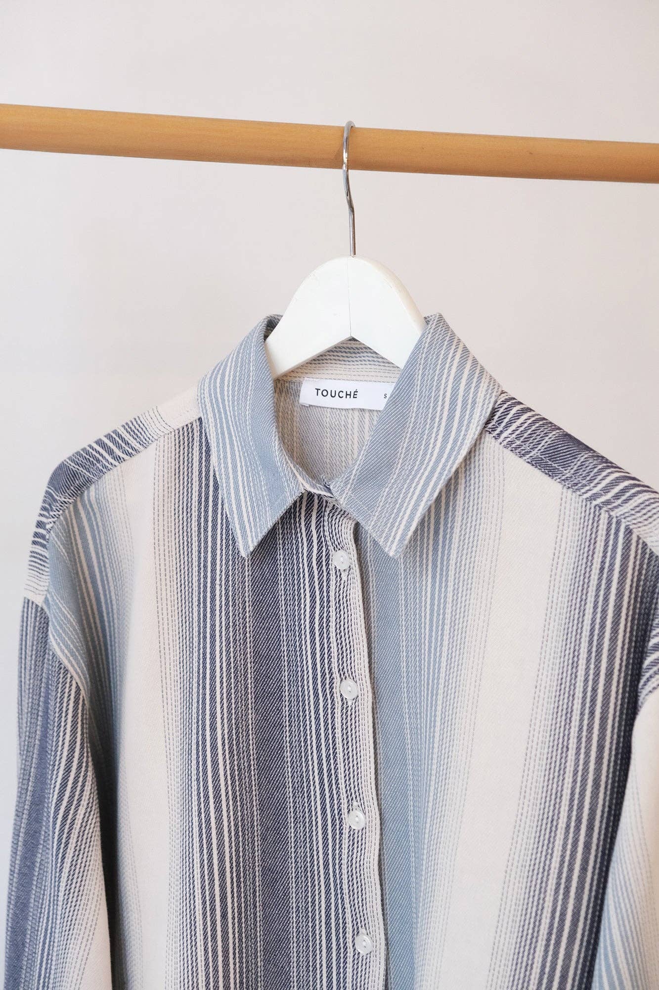 Camicia oversize a righe in cotone