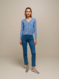 Jeans skinny da donna in denim