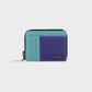 Portafoglio multicolore compatto con zip