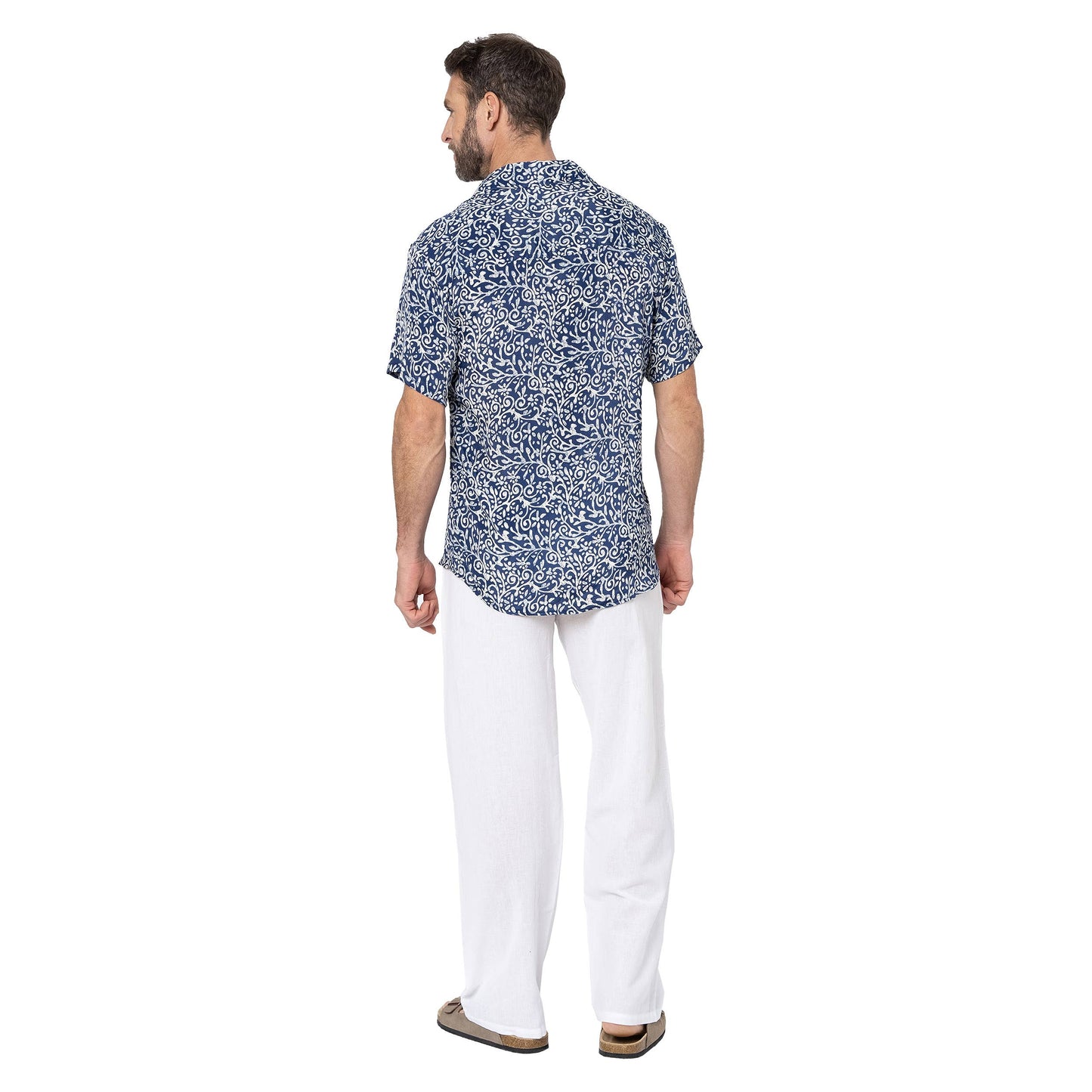 Camicia estiva a maniche corte con stampa
