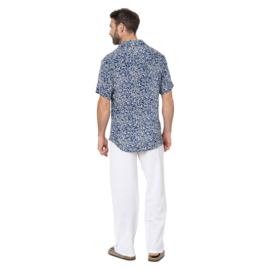 Camicia estiva a maniche corte con stampa