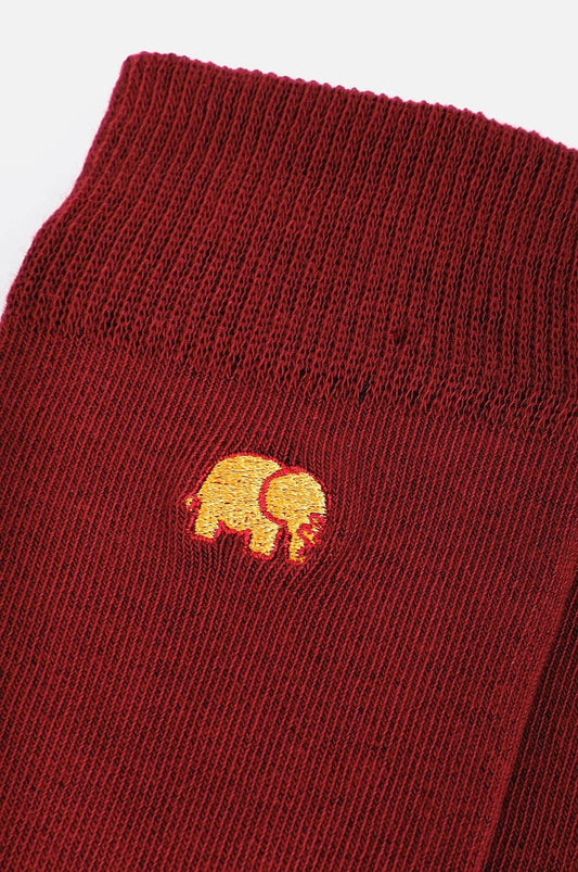 Calzini essenziali leggeri rosso vino