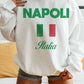 Felpa oversize Napoli Italia con grafica