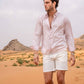 Camicia in popeline rosa baby antimacchia