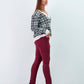 Pantaloni basic in twill elasticizzato