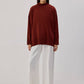 Maglione basic a collo alto in maglia