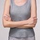 Top basic a canotta con scollo rotondo