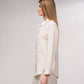 Camicetta oversize con bottoni frontali e colletto classico