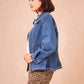 Giacca in denim ricamata Valena