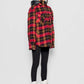 Giacca con cappuccio a quadri tartan Mita