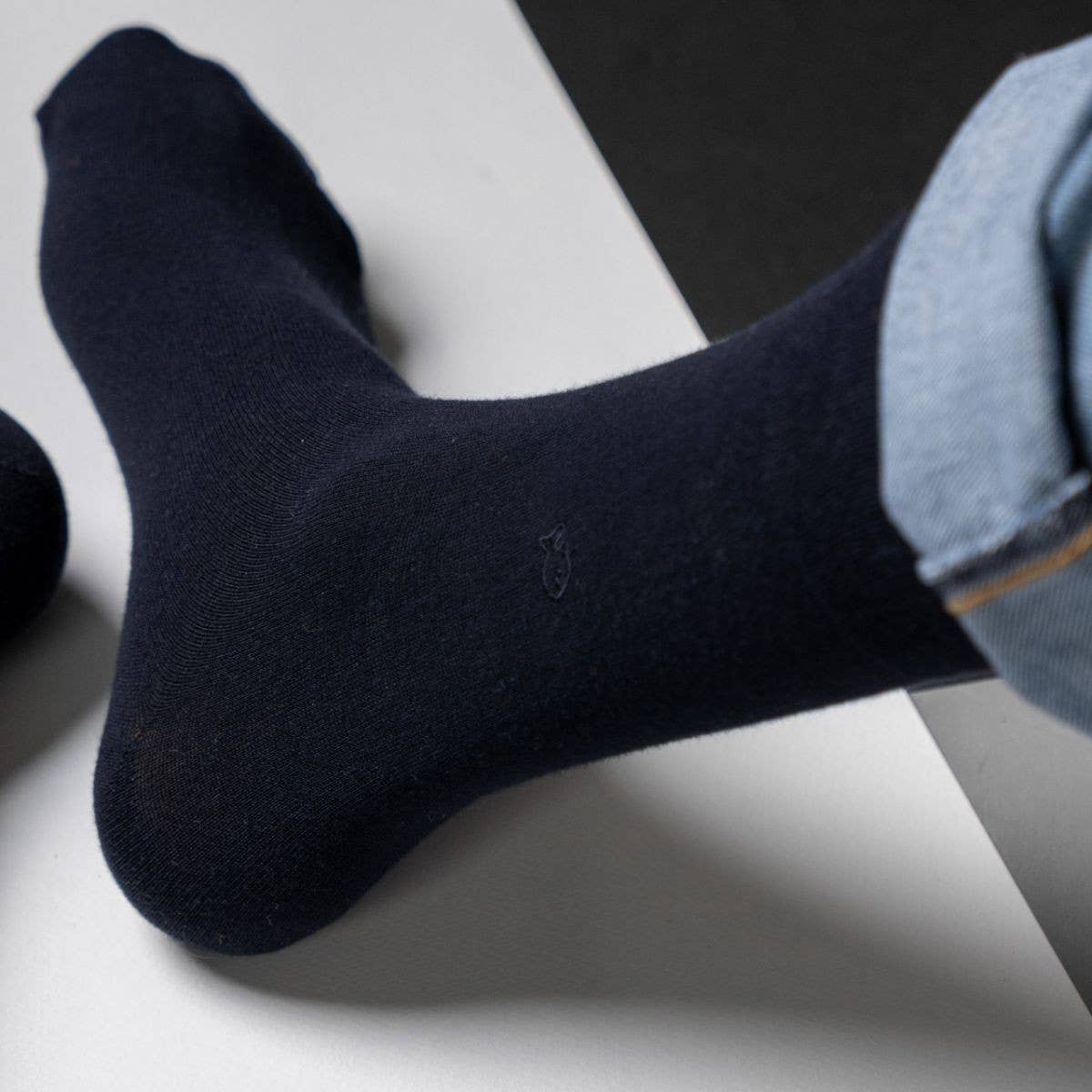 Calzini in bambù blu navy