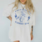 T-shirt oversize con grafica cowboy