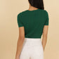Top in maglia traforata con scollo a V Maki
