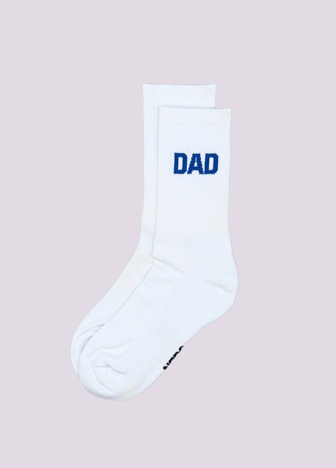 Calzini “Papà” in cotone biologico con lettering blu
