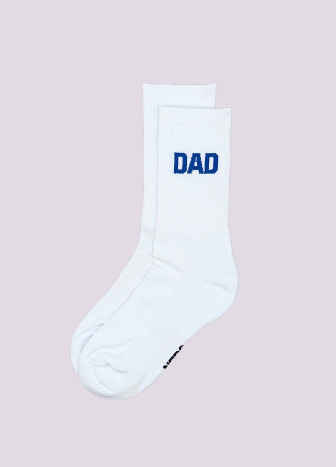 Calzini “Papà” in cotone biologico con lettering blu