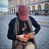 Felpa biologica ricamata Negroni Bitter