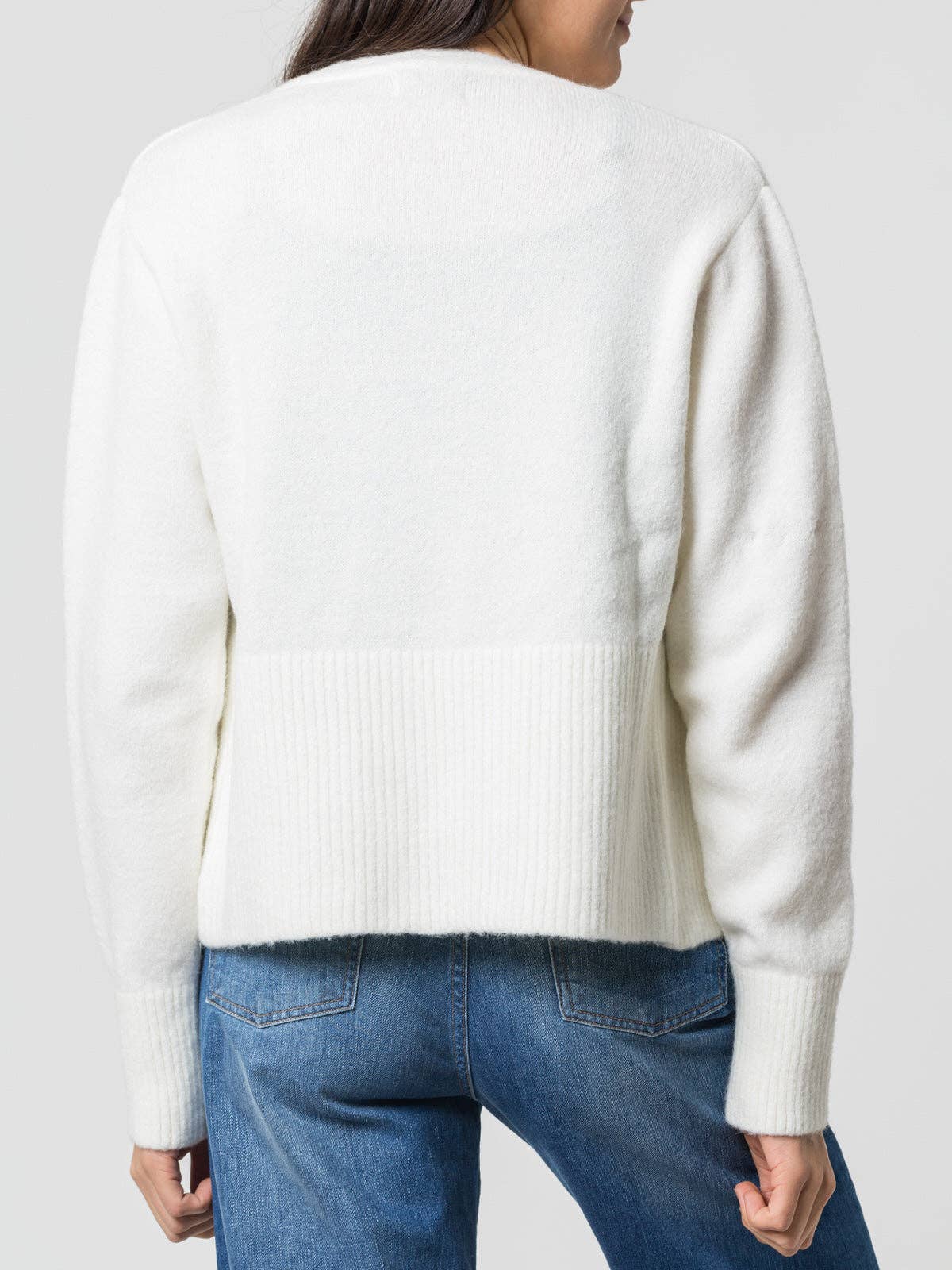 Cardigan in maglia mesh aperto
