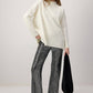 Pantaloni a gamba larga con paillettes