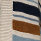 Cardigan a righe con maniche a palloncino