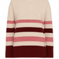 Maglia a righe in lana con collo alto
