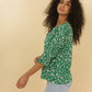 Blusa Teddy stampata in viscosa