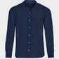 Camicia in lino organico blu navy da uomo