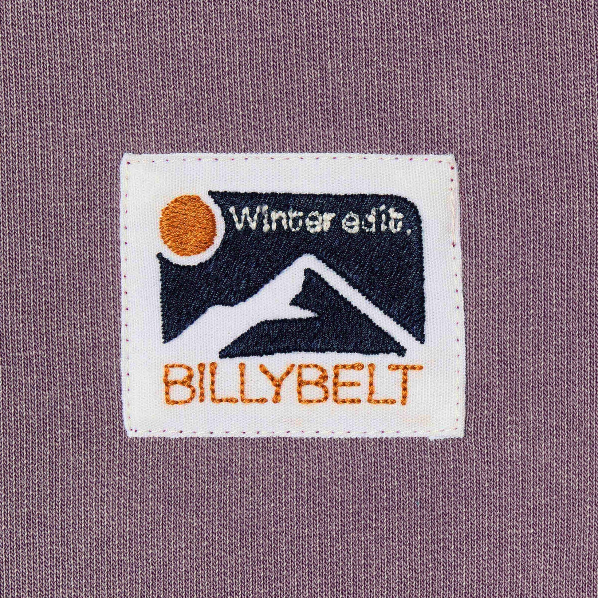 Felpa in cotone biologico viola Winter Edition