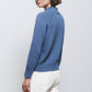 Maglione in Maglia Rasata con Collo Alto