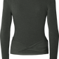 Top avvolgente in lana Anne color Beluga