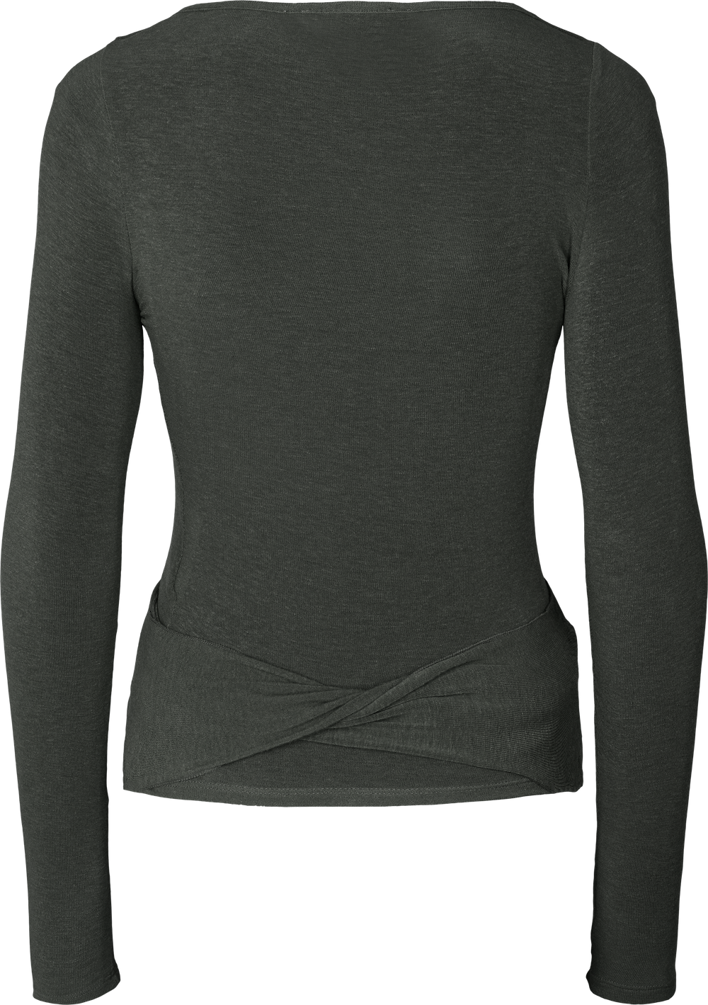 Top avvolgente in lana Anne color Beluga