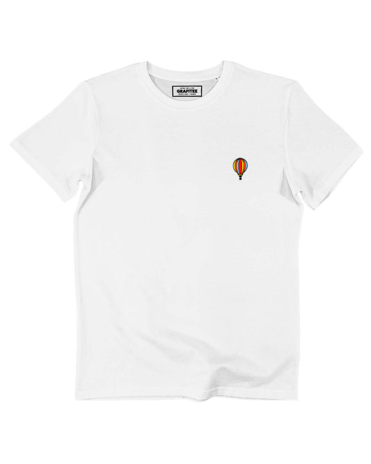 T-shirt con ricamo mongolfiera