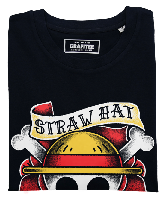 T-shirt Pirata Vintage con Grafica Manga