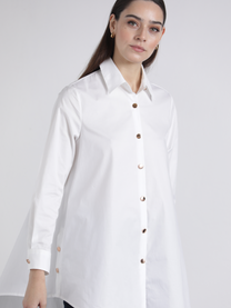 Tunica camicia lunga bianca