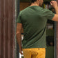 T-shirt uomo in cotone biologico khaki