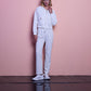 Giacca cropped trapuntata con cappuccio e zip