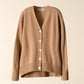 Cardigan rilassato in misto cashmere