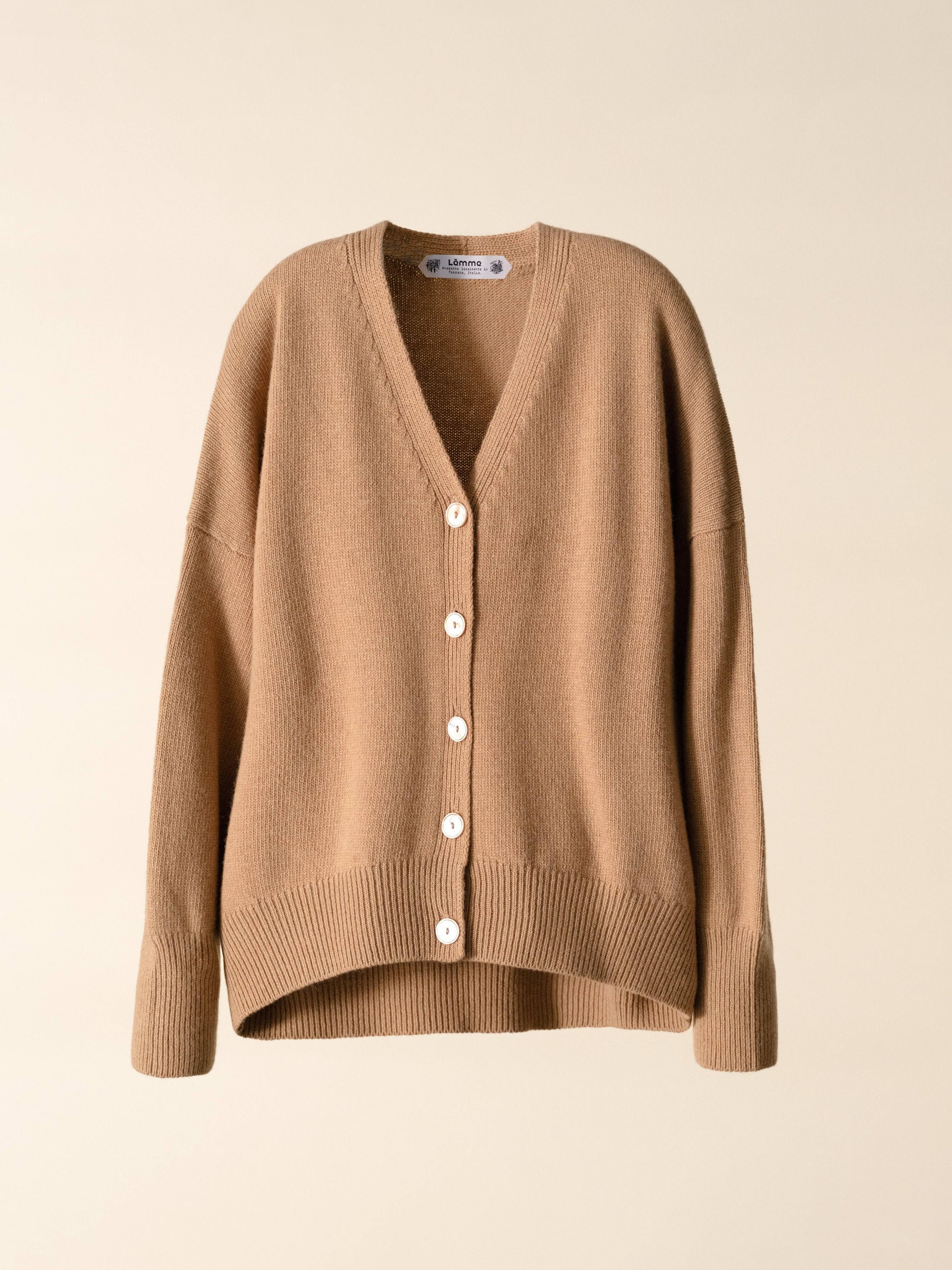 Cardigan rilassato in misto cashmere