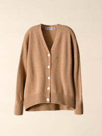 Cardigan rilassato in misto cashmere