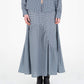 Gonna maxi tartan Nocturne a vita bassa