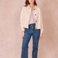 Giacca corta Versailles in gabardine di cotone