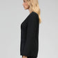 Blazer nero aderente con scollo a V