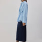 Camicia in popeline con accessori in metallo